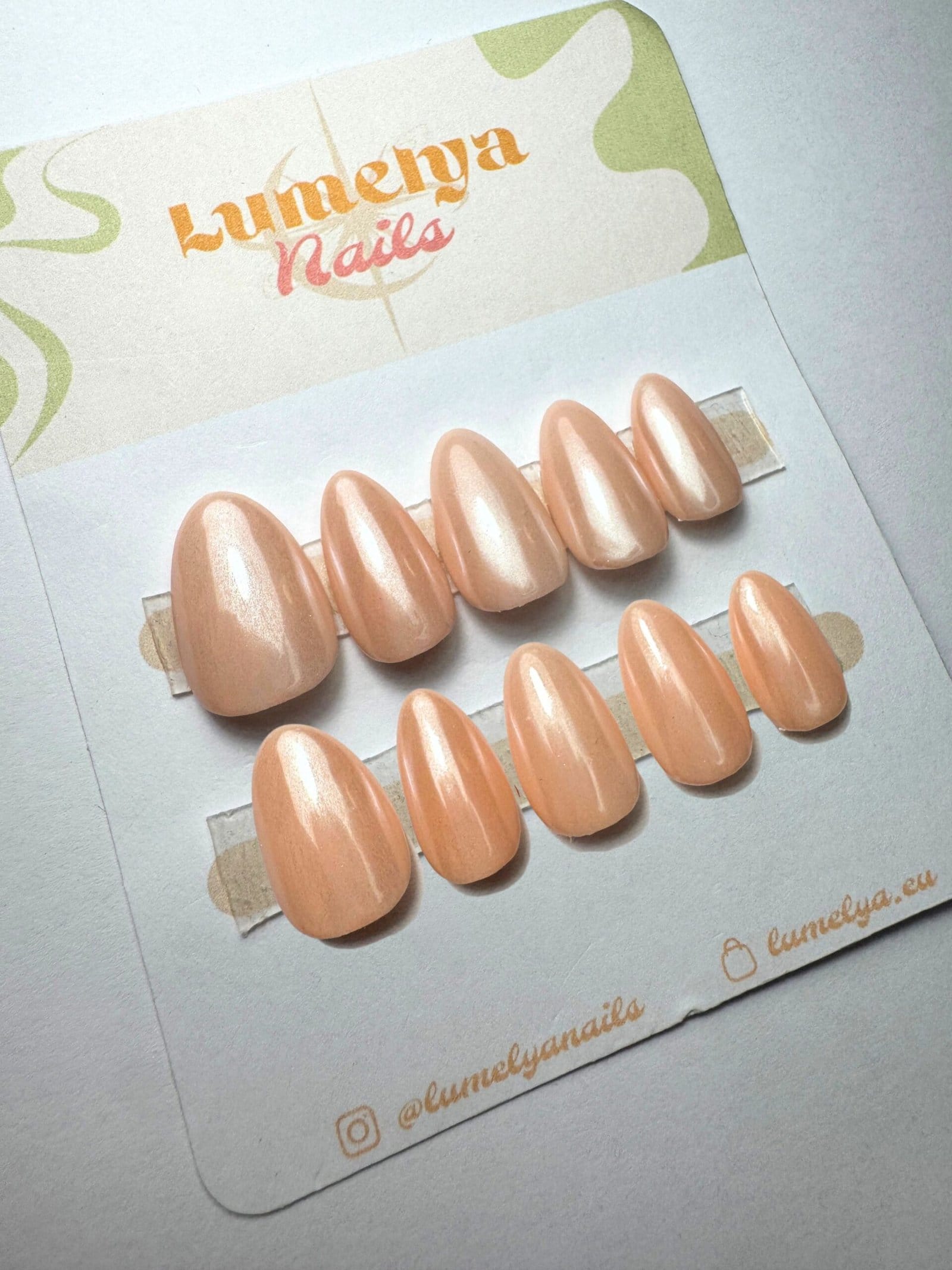 Press-on nails Rosé Donut - vue 3
